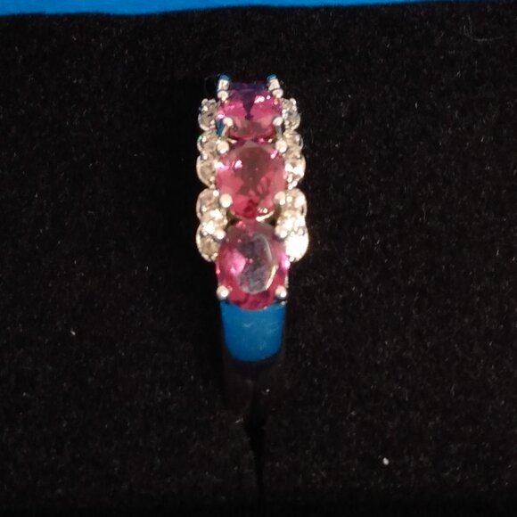 Blush Pink garnet ring size 6 - Picture 4 of 8